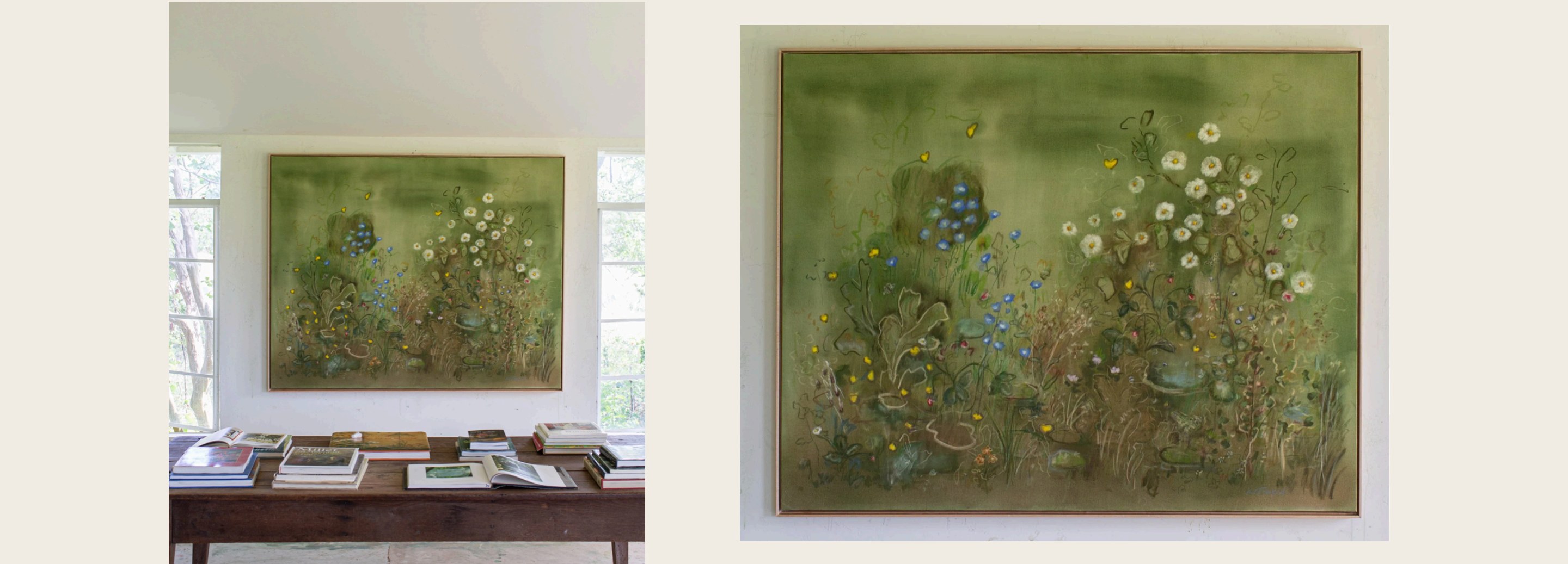 Kate Zimmerman 'Turpin' artwork shown in an interior and close-up view